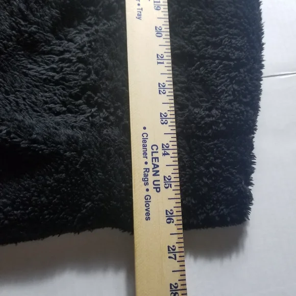 THE SWEATSHIRT PROJECT BLACK SHERPA CARDIGAN SIZE SMALL - Picture 6 of 10